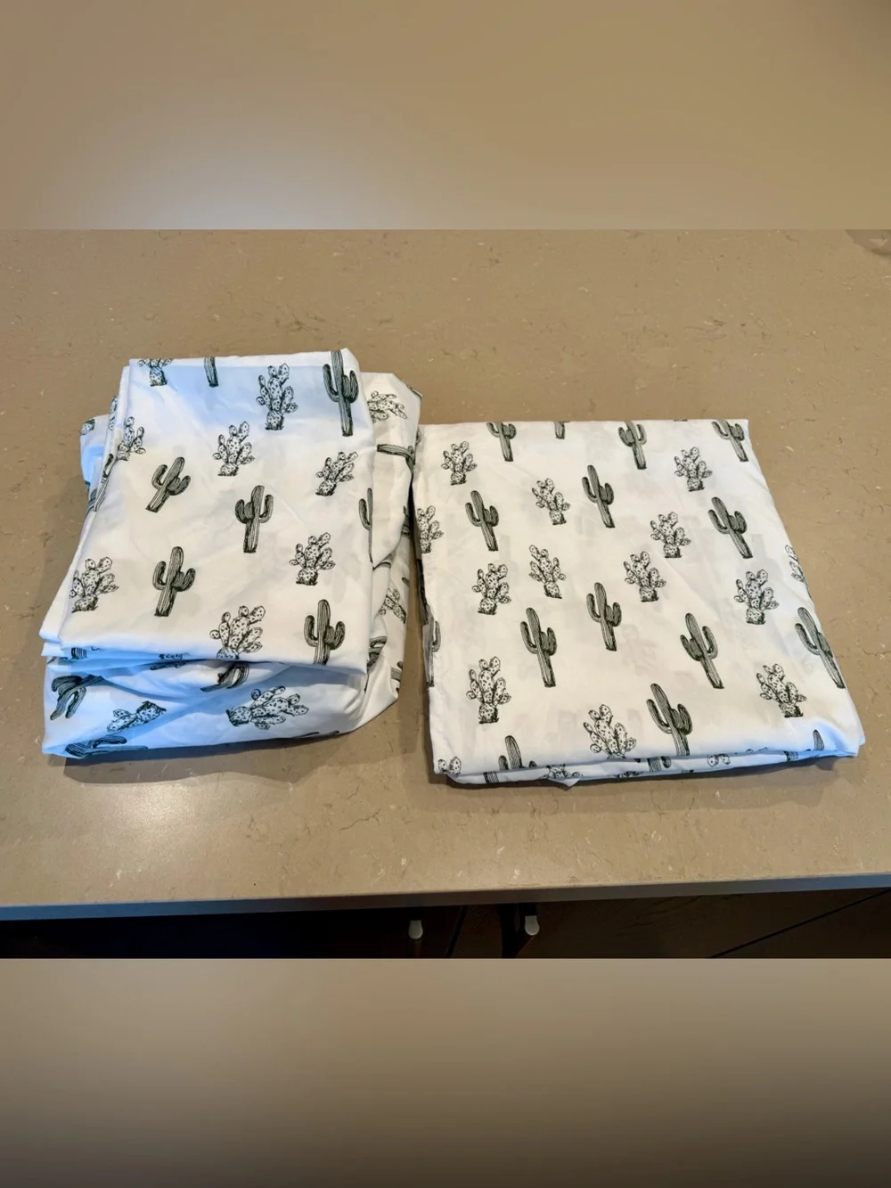 NWOT Wrangler Queen Sheet Set Cactus Print Southwest Desert OEKO-TEX Saguaro